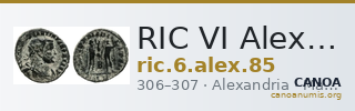 RIC VI Alexandria 85 — CANOA