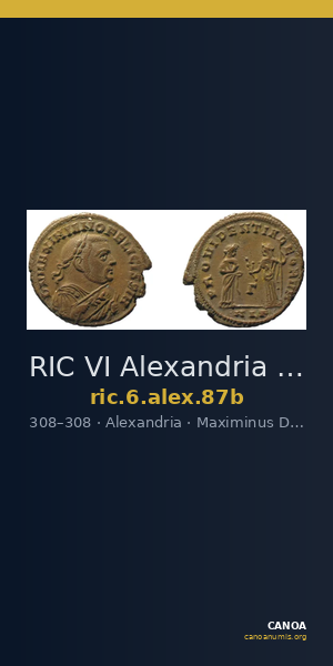 RIC VI Alexandria 87b — CANOA