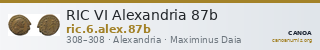 RIC VI Alexandria 87b — CANOA