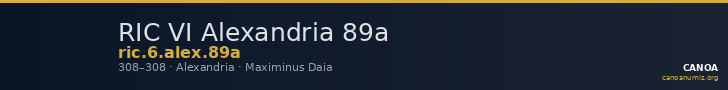RIC VI Alexandria 89a — CANOA