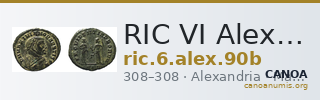 RIC VI Alexandria 90b — CANOA