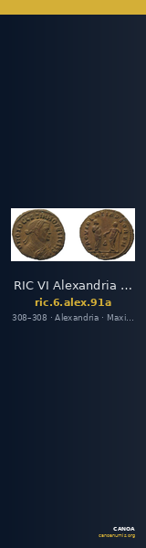 RIC VI Alexandria 91a — CANOA