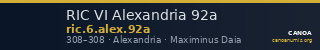RIC VI Alexandria 92a — CANOA