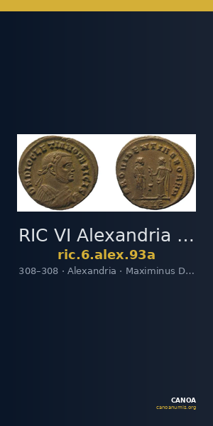 RIC VI Alexandria 93a — CANOA