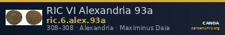 RIC VI Alexandria 93a — CANOA