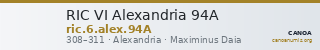 RIC VI Alexandria 94A — CANOA