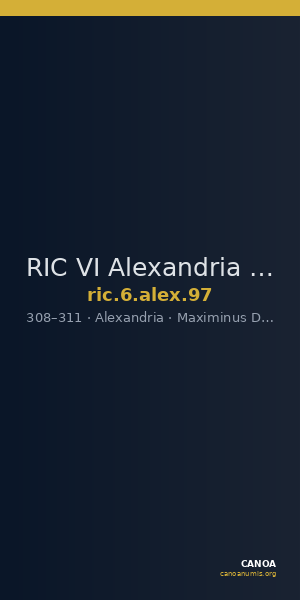 RIC VI Alexandria 97 — CANOA
