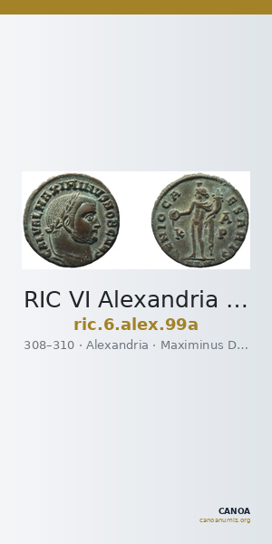 RIC VI Alexandria 99a — CANOA