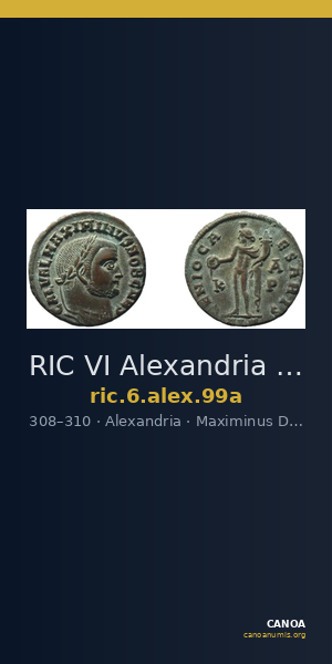 RIC VI Alexandria 99a — CANOA