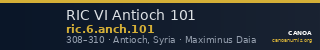 RIC VI Antioch 101 — CANOA