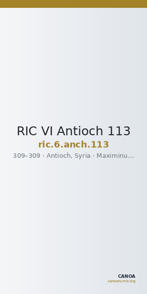 RIC VI Antioch 113 — CANOA