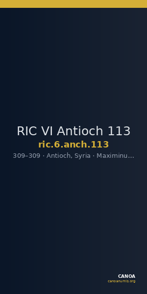 RIC VI Antioch 113 — CANOA