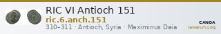 RIC VI Antioch 151 — CANOA