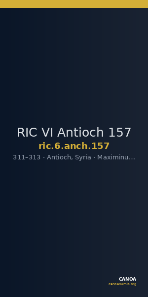RIC VI Antioch 157 — CANOA