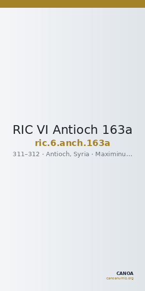 RIC VI Antioch 163a — CANOA