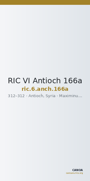 RIC VI Antioch 166a — CANOA