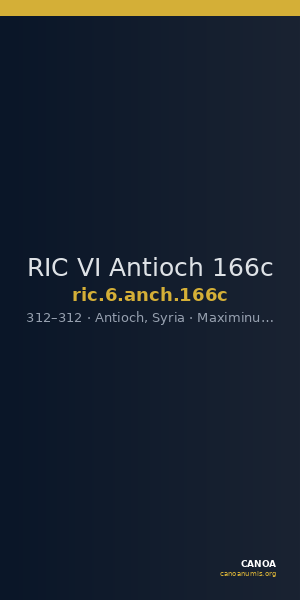 RIC VI Antioch 166c — CANOA