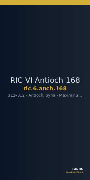 RIC VI Antioch 168 — CANOA