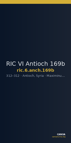 RIC VI Antioch 169b — CANOA