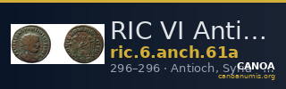 RIC VI Antioch 61a — CANOA