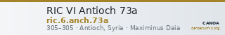 RIC VI Antioch 73a — CANOA