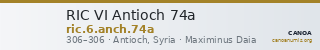 RIC VI Antioch 74a — CANOA