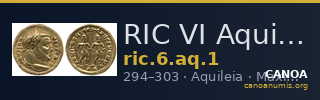 RIC VI Aquileia 1 — CANOA