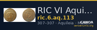 RIC VI Aquileia 113 — CANOA