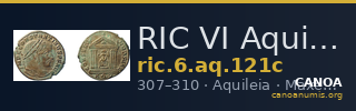 RIC VI Aquileia 121c — CANOA