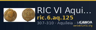 RIC VI Aquileia 125 — CANOA