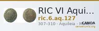 RIC VI Aquileia 127 — CANOA