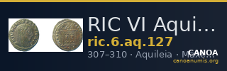 RIC VI Aquileia 127 — CANOA