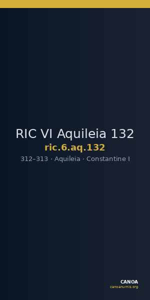 RIC VI Aquileia 132 — CANOA