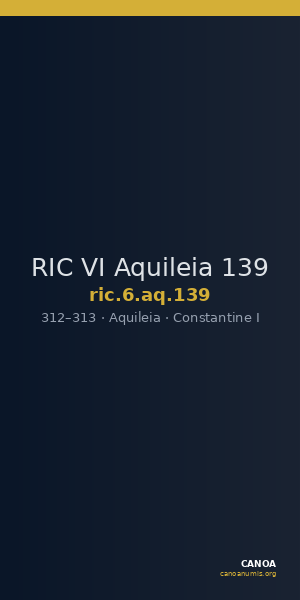 RIC VI Aquileia 139 — CANOA