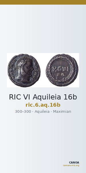 RIC VI Aquileia 16b — CANOA