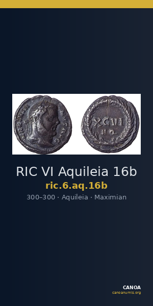 RIC VI Aquileia 16b — CANOA