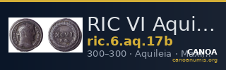 RIC VI Aquileia 17b — CANOA