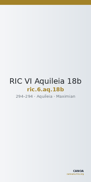 RIC VI Aquileia 18b — CANOA