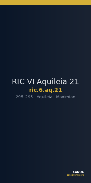 RIC VI Aquileia 21 — CANOA