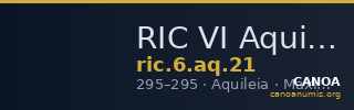 RIC VI Aquileia 21 — CANOA