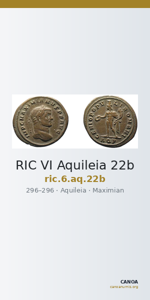 RIC VI Aquileia 22b — CANOA