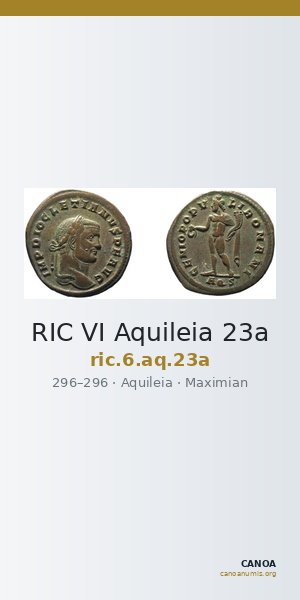 RIC VI Aquileia 23a — CANOA