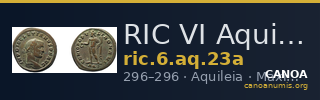 RIC VI Aquileia 23a — CANOA