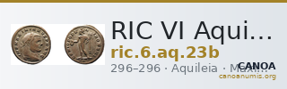 RIC VI Aquileia 23b — CANOA