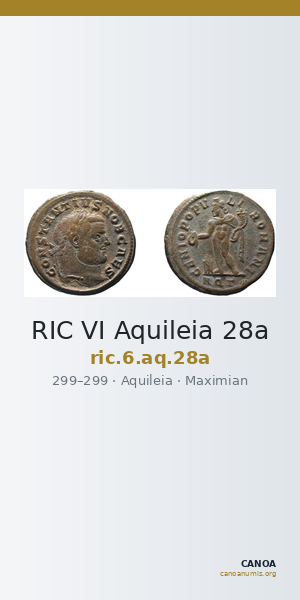 RIC VI Aquileia 28a — CANOA