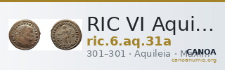RIC VI Aquileia 31a — CANOA