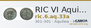 RIC VI Aquileia 33a — CANOA