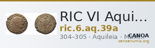 RIC VI Aquileia 39a — CANOA