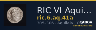 RIC VI Aquileia 41a — CANOA