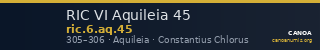 RIC VI Aquileia 45 — CANOA